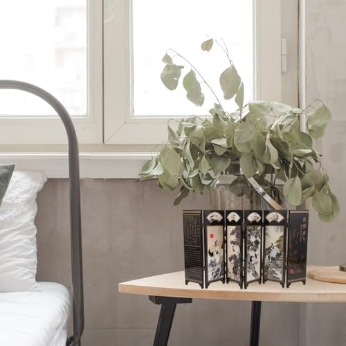 Biombo pequeño de madera con diseño tradicional para acento de muebles 7