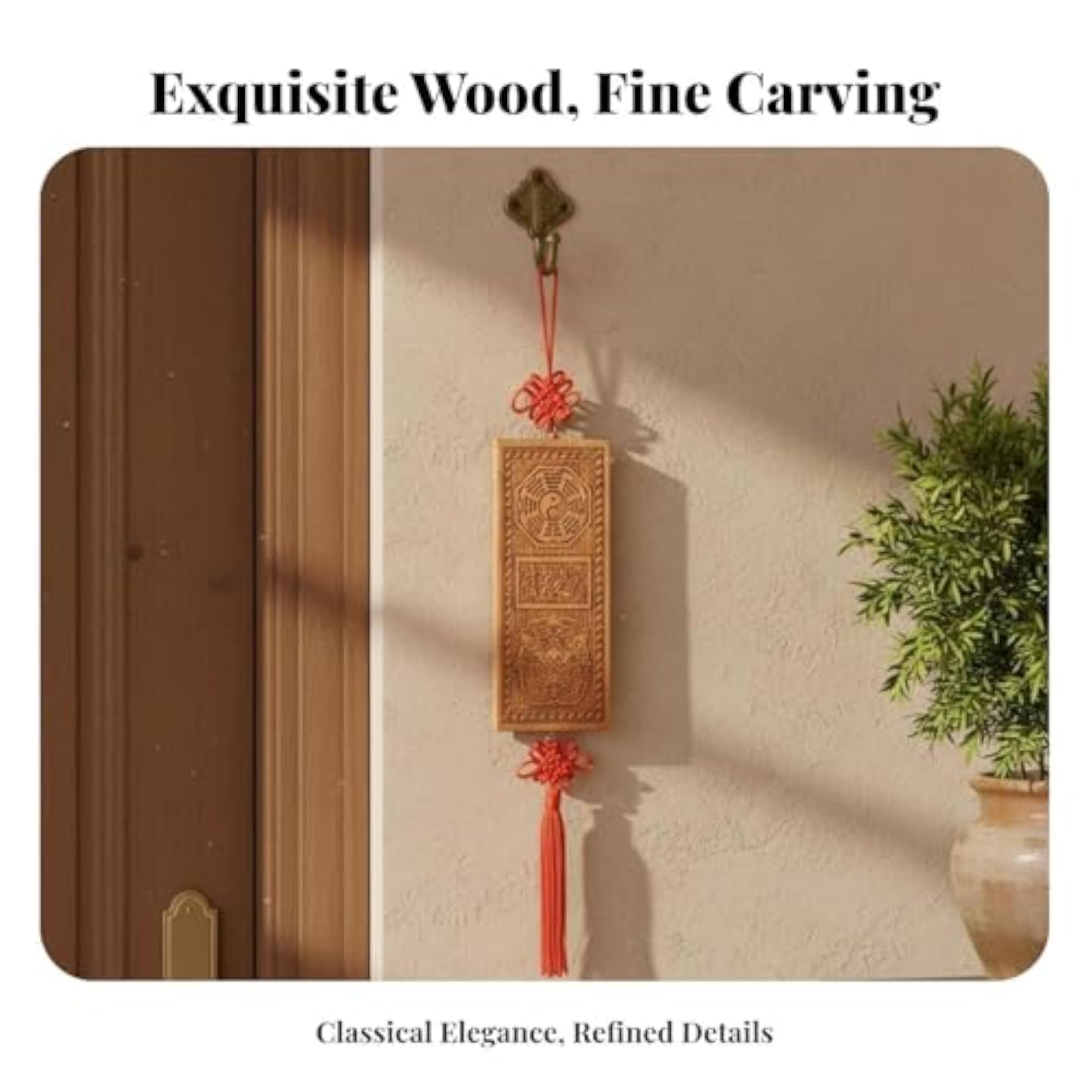 Peach Wood Feng Shui Good Luck Charm Amulet