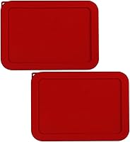 Vista 11 de Sophico Tapa de almacenamiento rectangular de silicona para 6 tazas de repuesto para cuencos de vidrio Pyrex 7211-PC, recipiente no incluido (MIX)