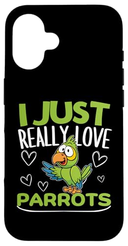 Parrot I Just Really Love Parrot �X�}�z�P�[�X iPhone 16 �p