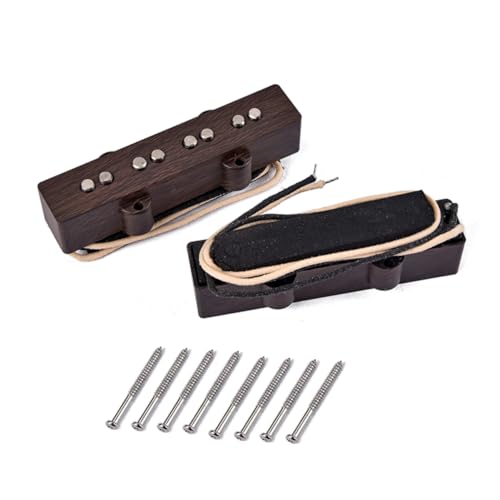 MARMERDO Electric Guitar 4 紐 セット アルニコピックアップ ギターベースピックアップ アルニコvピックアップ アルニコ5ピックアップ 首 木製 エレキギター