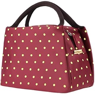 Philorn Reusable Insulated Lunch Bag Foldable Cooler Bag Waterproof Sturdy Oxford Lunch Box Tote Bag with Zipper Thermal Lunch Organizer for Men Women Kid School Work Camping