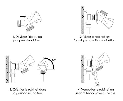 Robinet machine à laver pour stopper les fuites et gagner de la place - 6