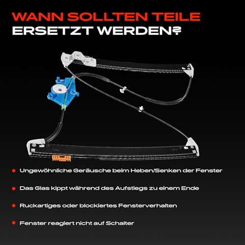 Frankberg Fensterheber Elektrisch Ohne Motor Vorne Links Kompatibel mit A4 B6 B7 8E Exeo 3R2 ST 3R5 Limousine und Kombi 2000-2018 8E0837461B
