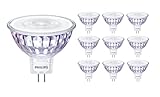 Philips Master Value LED MR16 GU5.3 5.8W 2700K Dimmable Spotlight 450 Lumens 36 Degree - 10 Pack