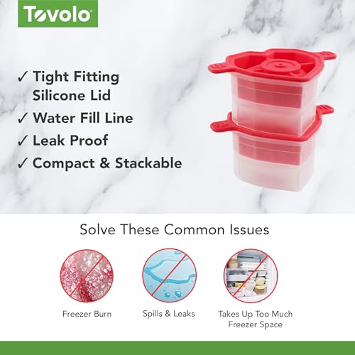 Image of Tovolo, Molds Ice Faceted Heart Set of 2