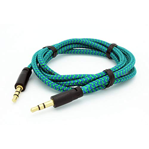 Cable Auxiliar Audio 3.5mm Compatible Amazon Fire Verde miniatura 2