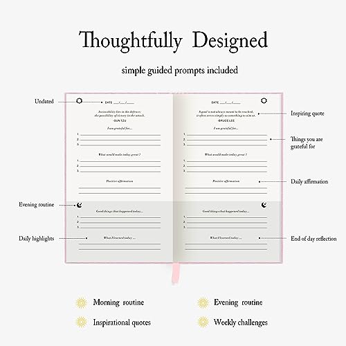 The Gratitude Journal - para mais atenção plena, felicidade, vibrações positivas, afirmações, produt