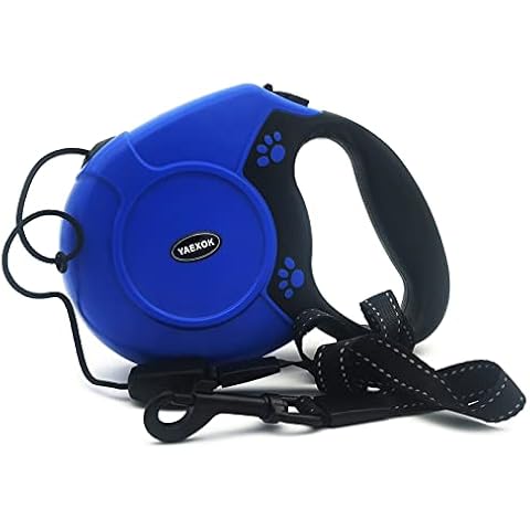 Esbuy Heavy Duty Retractable Dog Leash 26ft,Pet Long Walking Leashes Leads for Small Medium Large Dogs Doggie Up to 110lbs (Blue) Cover