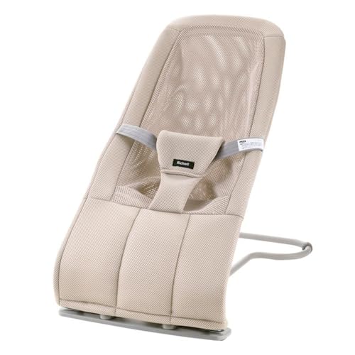Bouncing Seat N Light Grey Rose Beige Bouncer Chair Richell Richell Baby Newborn (Rose Beige)