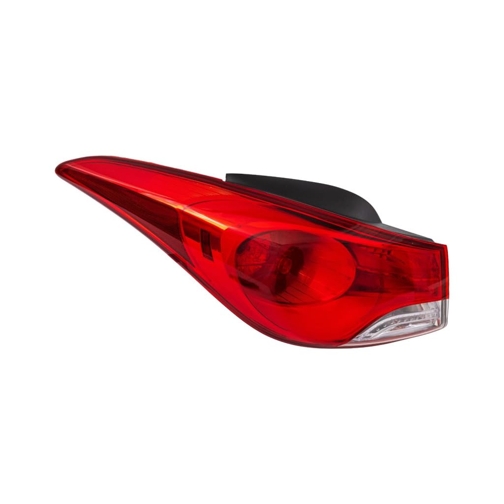 KarParts360 For Hyundai Elantra 2011 2012 2013 Tail Light Driver Side, Outer | With Bulbs | Replacement For HY2804119 | 92401-3Y000