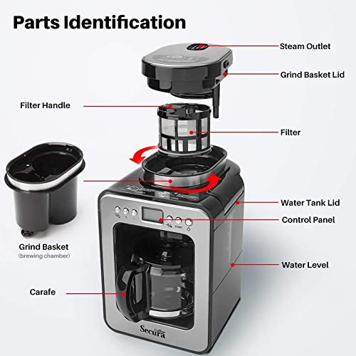 Cafeteras Y Teteras, Kitchen cafetera molino Marca Secura (3)