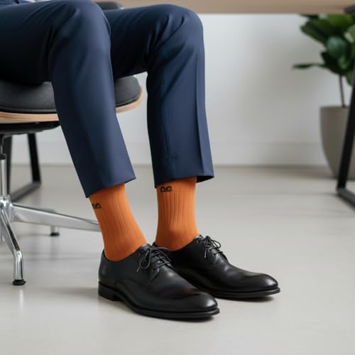 Image of The Sock Street Bamboo Crew Socks for Men Combo | Full Calf Length Premium Bamboo | Odour-Free, Breathable & Durable | Cushioned Base & Anti-bacterial | 3X Softer than Cotton Socks | Pack of 3