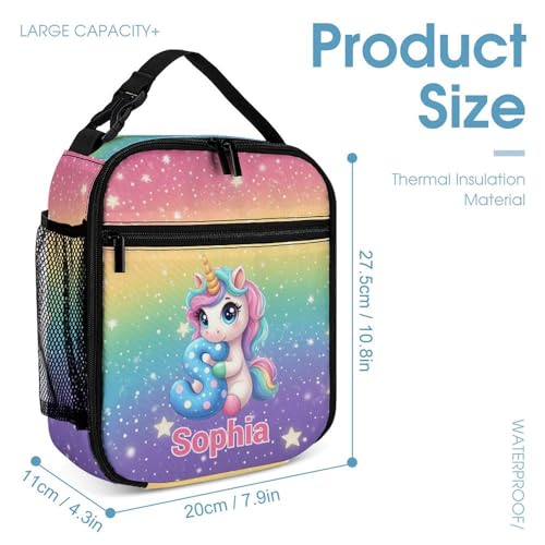 School Backpack Set for Girls Boys Kids Unicorn Colorful Star Elementary Primary Middle Bookbag with Lunch Box Pencil Case Back to School Gifts(Letter S)4