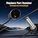 LQYLMY 2 PCS Truck Wheel ABS Speed Sensor Harness, ABS Brake Sensor Compatible with Volvo, Freightliner, Mack, Paccar, Peterbilt, Kenworth Replace # 4410328140, 4410326180