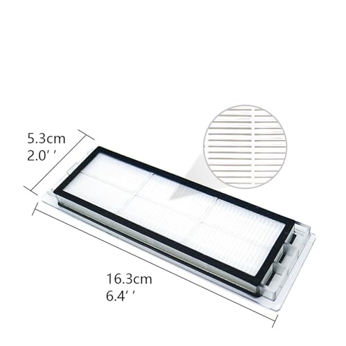 Compatible for Xiaomi, Robot Vacuum Cleaner Accessories HEPA Filter, Compatible for Roborock, S50 S51 SDJQR01RR SDJQR02RR HEPA Filter(3pcs)