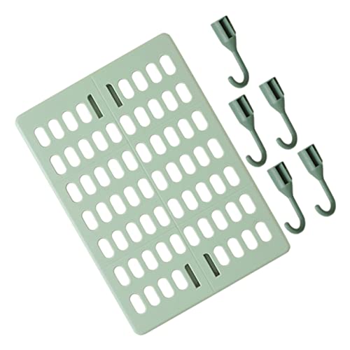FUNOMOCYA 1 Set Punch- Perforated Board Office Wall Pegboard Peg Boards for Walls Pegboard Brackets Pegboard Wall Peg Board Organizer for Home Wall Mount Display Peg Board Plastic Green