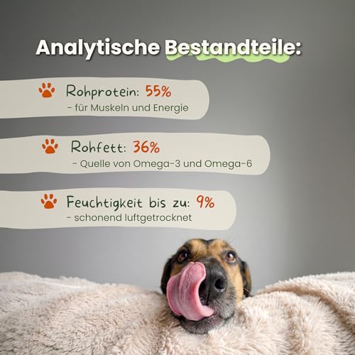 Naturbiss 100% naturliche Hundeleckerli - Kauspaghetti Rinderdarm Kausticks 150g - Barf Leckerli - Monoprotein, fettarm und proteinreich - ohne Zusätze, Seniore & Welpen - Trockenbarf für Hund