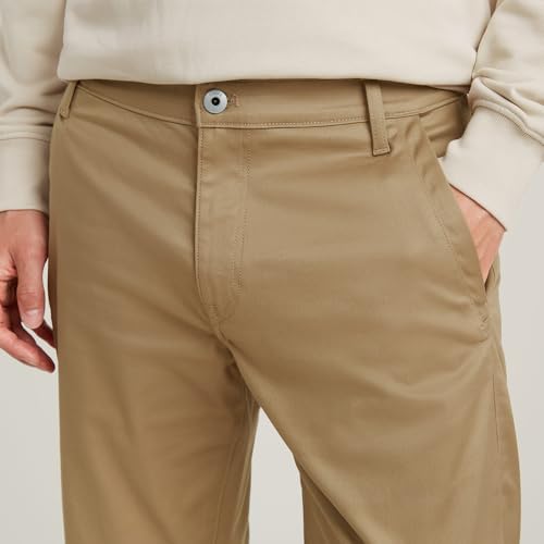 Miniatura 6 de G-Star Pantalones Chinos Morry Tapered Para Hombre, Beige Safari D26400-C105-B444 , 34w 34l