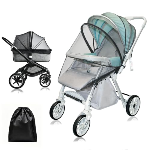 South to East Mosquito Net for Stroller with 2-Way Zipper, Baby Essentials