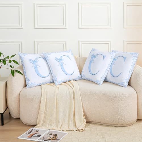 Housse coussin lettre C Manfei pour lit enfant : protège et décore le sofa - 7