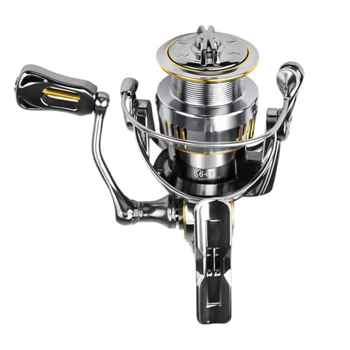 Carrete de pesca para peces grandes, carrete de pesca de carpa, carretes de pesca de agua salada, relación de engranaje 5.2:1, suave bagre, carrete de pesca de agua dulce, carrete de pesca de bagre