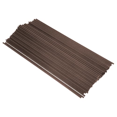 SOLUSTRE 100 Piezas Barra de Fibra de aromaterapia Hecho Fragancia neblina para perfumado Oil Diffuser difusor Aceite varitas volátiles de Aroma Botella de Aroma inserta Palos Rota Brown