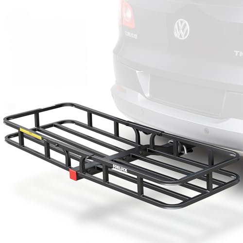 Forluck 53" x 19" x 5" Hitch Mount Cargo Carrier,