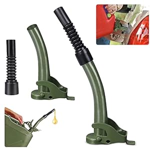 Ausgießer Benzinkanister,Reservekanister Ausgießer,Ausgießer für Metall Benzinkanister Kraftstoffkanister,Kraftstoffkanister Auslaufrohr,Ausgießer flexibel für 5/10/20L Metallkanister