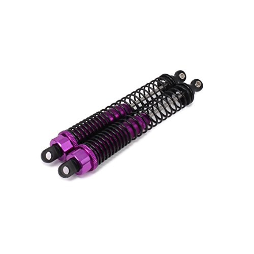 Shock Absorber Damper 130mm Oil Adjustable Alloy Aluminum for RC Car 1/10 Crawler Truck Upgraded Hop-Up Parts HPI HSP Traxxas Losi Axial Tamiya Redcat Himoto Losi(Purple) - Thumbnail 7