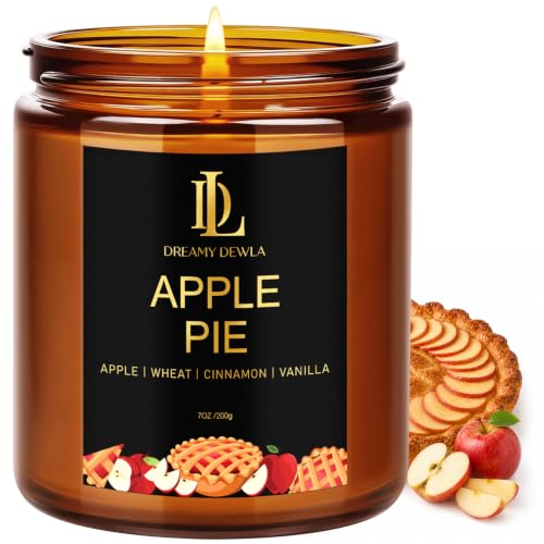 DL DREAMY DEWLA Fall Candle Apple Pie Scented