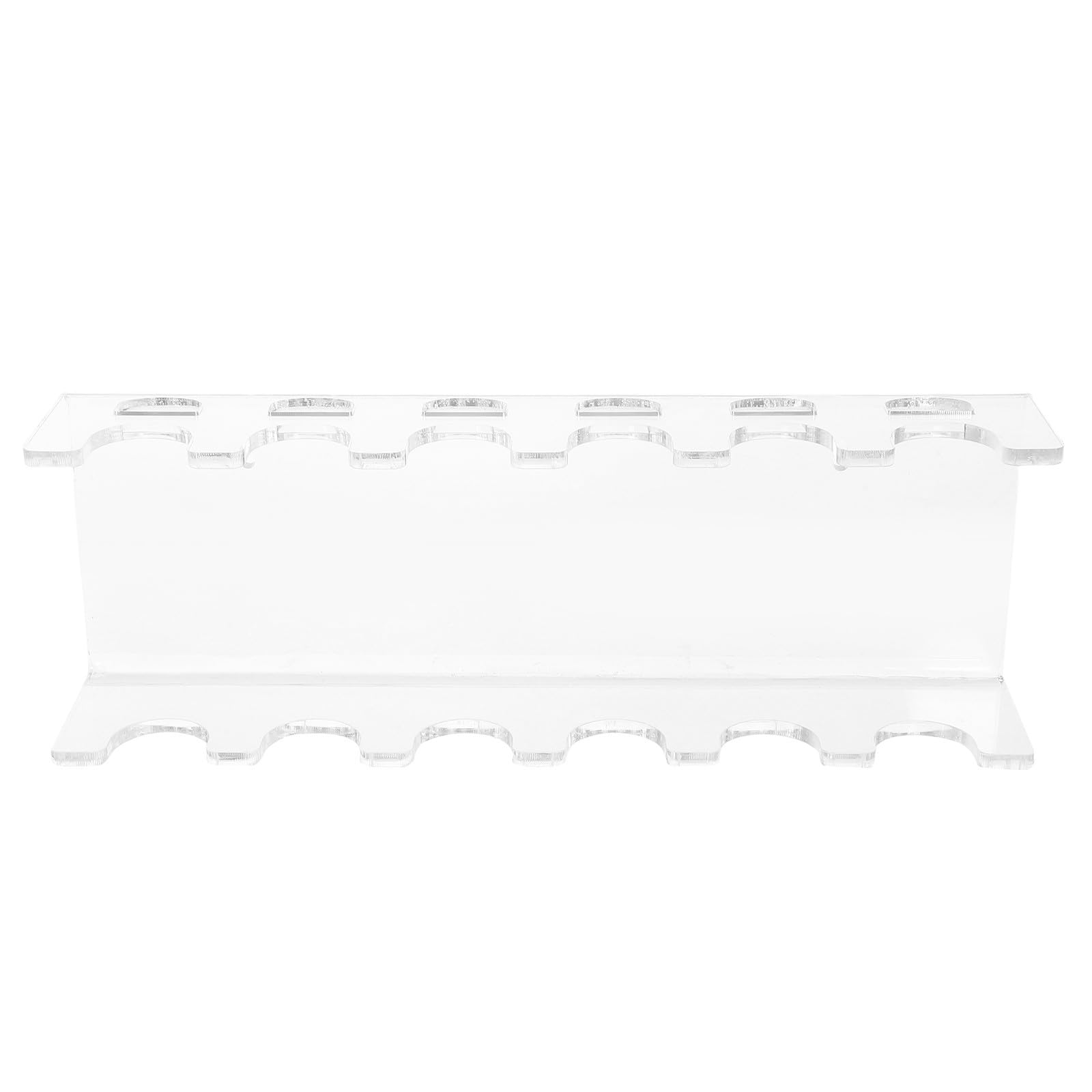 FOMIYES Pipettenhalter aus Kunststoff 6 Steckplätze Transparent Wandmontierbar Pipettenständer für Laborzwecke Platzsparend Stabil