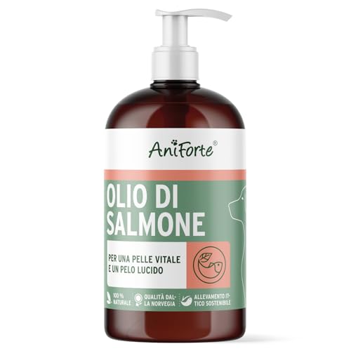 AniForte Omega 3 & 6 Olio di Salmone per Cani 500 ml