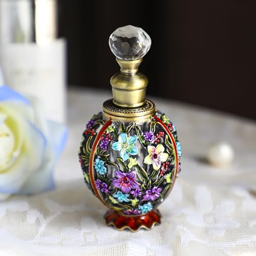 Yufeng or Restore Old Ways to Holes Rattan Flower Refillable Empty Perfume Bottles (Flower 1)