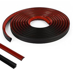 Ortviai 8m Selbstklebende Zierleiste Schwarz