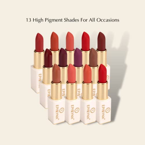 Epilynx By Dr. Liia Matte Lipstick - Highly Pigmented With Vibrant And Soft Shades - Easy-To-Apply Matte Finishes - Gluten Free And Vegan #TOP3