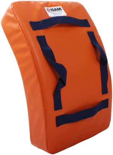 美品】ISAMI イサミ 湾曲型キックミット 黒/白 2個セット タイサマイ