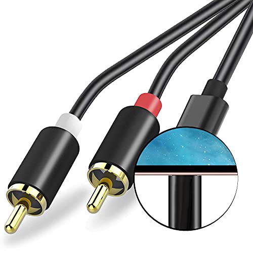 VEGGIEG Lightning to RCA Audio Aux Cable, 2-Male RCA Stereo Y Splitter Cord Adapter Compatible with iPhone iPod iPad for Car,Amplifier,Home Theater,Speaker and More (4ft) - Thumbnail 5