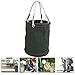 Canvas Bucket, 40x30cm 30KG Load Bearing Canvas Tool Organizer Plastic Bottom Work Bucket Tool Bag Nails Bolts Tool Organizer for Maintenance Work(green)