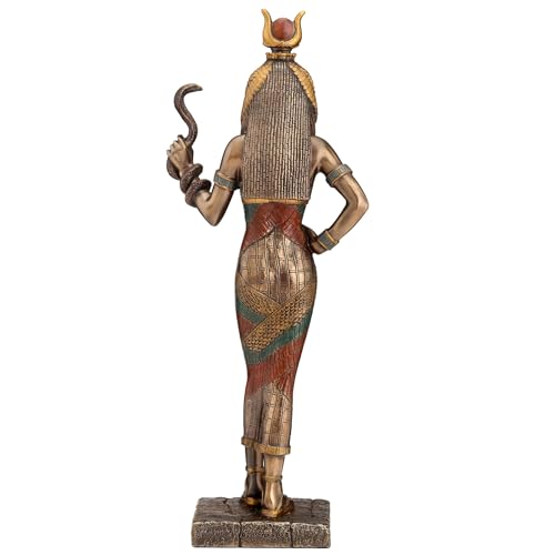 Estatua de la Diosa Egipcia Hathor con Cobra miniatura 4
