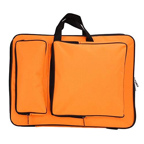 Image of JIAHG Water-Resistant Art Portfolio Carry Bag A3 Art Work Portfolio Tote Drawing Board Bag Portable Painting Sketch Pad Storage Bag Professional Art Organizer for Palette Paints Brushes