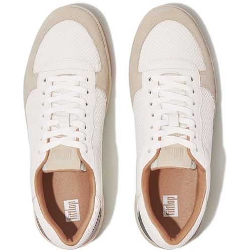 FitFlop Women's Rally Evo Leather/Mesh/Suede Sneakers3