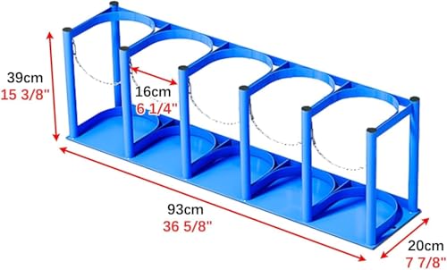 Support bouteilles oxygène en acier robuste de 4 à 5 L - 7