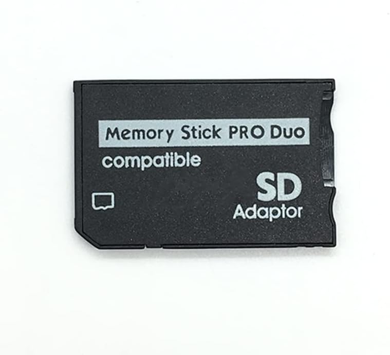 YANHAO [Video Game Parts] 1Pcs SD TF to Memory Stick MS Pro Duo for PSP 1000 2000 3000 Card Dual 2 Slot Adapter Converter [Replace] (Color : White Dual Card Slot)