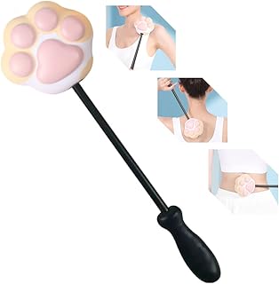 WAYUTO Cat Paw Massage Hammer 1Pcs Long Handheld Hammer Massager Stick Manual Back Massager Percussion Massager Back Knock Scratcher for Massages Muscles Relieves Muscle Fatigue Pain Random One