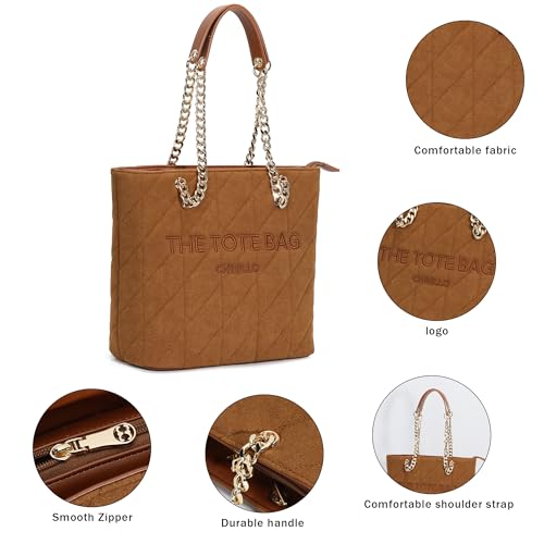 Image of Chinllo Tote Bag for Women, Medium Top Handle Handbags Purse