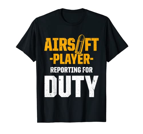 Airsoft Player Team Sport Funny Competition Camiseta