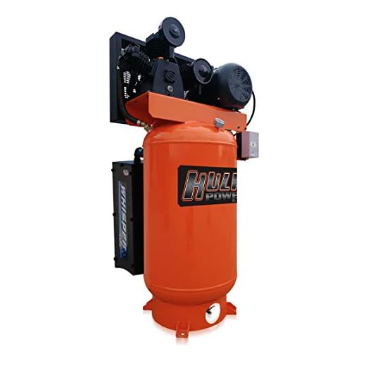 5 HP Air Compressor, Industrial, Stationary, Electric, Single Phase, 155 PSI, 80 Gallon, HULK Silent Series, Model HI05V080Y1S by EMAX Compressor