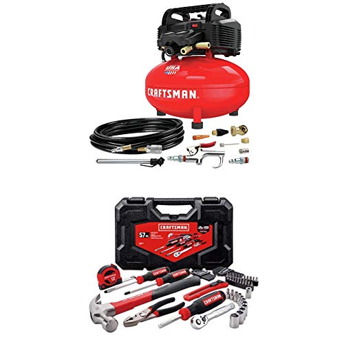CRAFTSMAN Compressor Combo Kit, 6 Gallon, Pancake, 3 Tool (CMEC3KIT