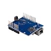 DEVMO W5100 Ethernet Network Shield LAN for Ar-duino Expansion Board Module with SD Card Slot Compatible with Ar-duino UNO MEGA2560 UNO R3 ATMega 328 MEGA 1280